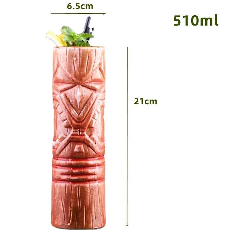 60 Types Ceramic Hawaii Tiki Mugs Creative Cocktail Glasses Beer Glass Martini Glasses Wine Glass Funny Cup Gift for Men - P12 Hub Europe