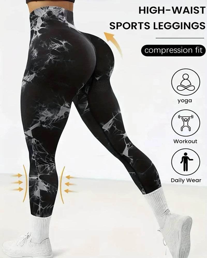 Women's Tie-Dye Butt-Lift Leggings - P12 Hub Europe