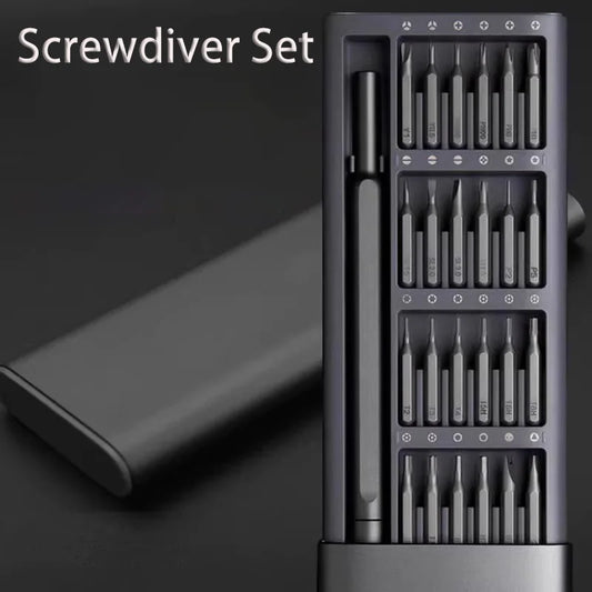 25 in 1 Precision Screwdriver Set Portable Multifunctional Glasses Mobile Phone Repair Tool Disassembly Magnetic Mini Pocket