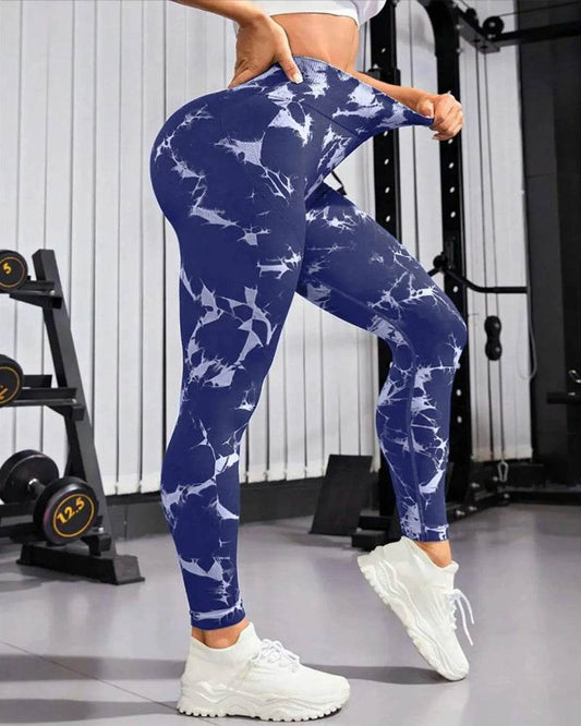 Tie Dye Seamless Butt Lift Leggings - P12 Hub Europe