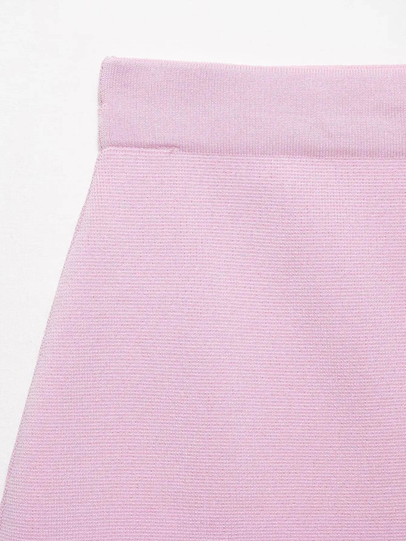 Solid Knitted Mini Skirt - P12 Hub Europe