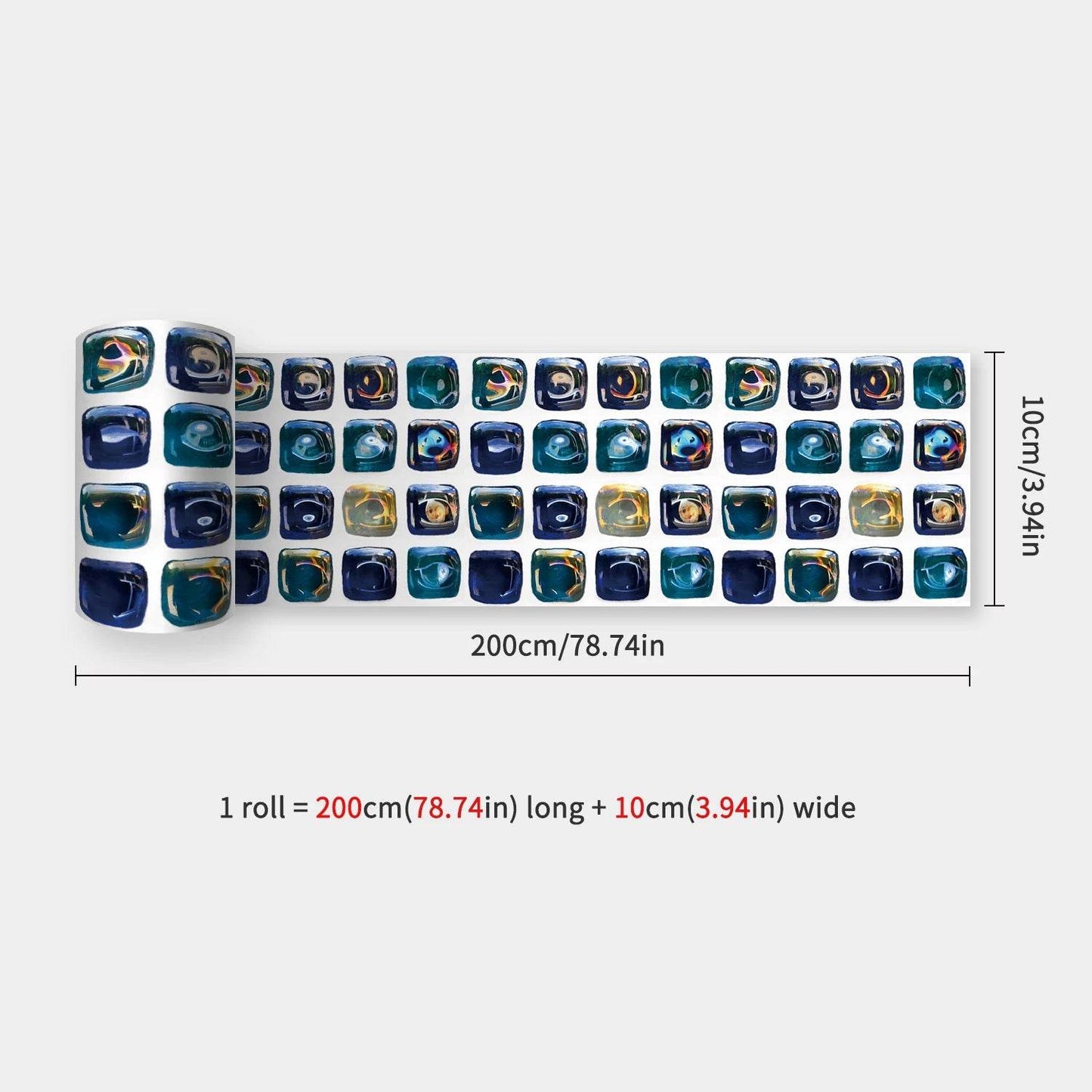 41 Styles Baseboard Stickers Waterproof Peel & Stick Waistline Wall Sticker Floor Border Sticker For Kitchen Bathroom 10x200cm - P12 Hub Europe