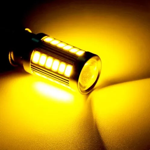 2 PCS PY21W P21/5W 1156 Ba15s 1157 Bay15d For Car LED Bulbs Turn Signal Light 12V 33SMD 7000K White Brake Reverse Parking Lamps