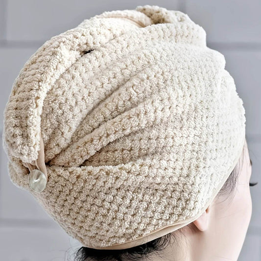 1pc Hair Dryer Cap, Bath Towel, Absorbent Hair Dry Towel For Adult, Bathroom Supplies - P12 Hub Europe