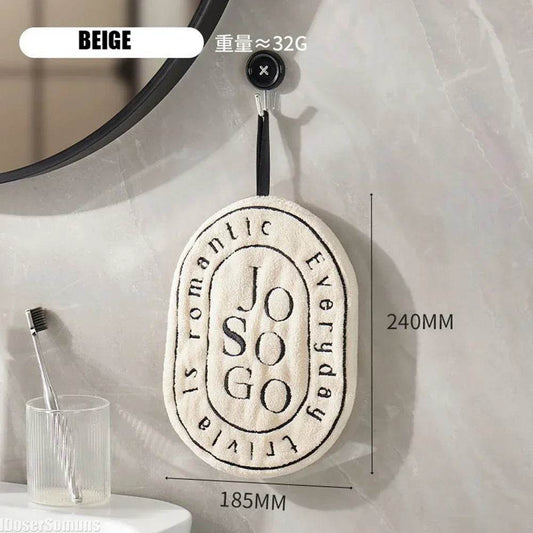 Coral Velvet Hand Towel Hand Towel Home Convenient Hanging Thickened Kitchen and Double-layer Speed Dry Absorbent Hand Cloth - P12 Hub Europe