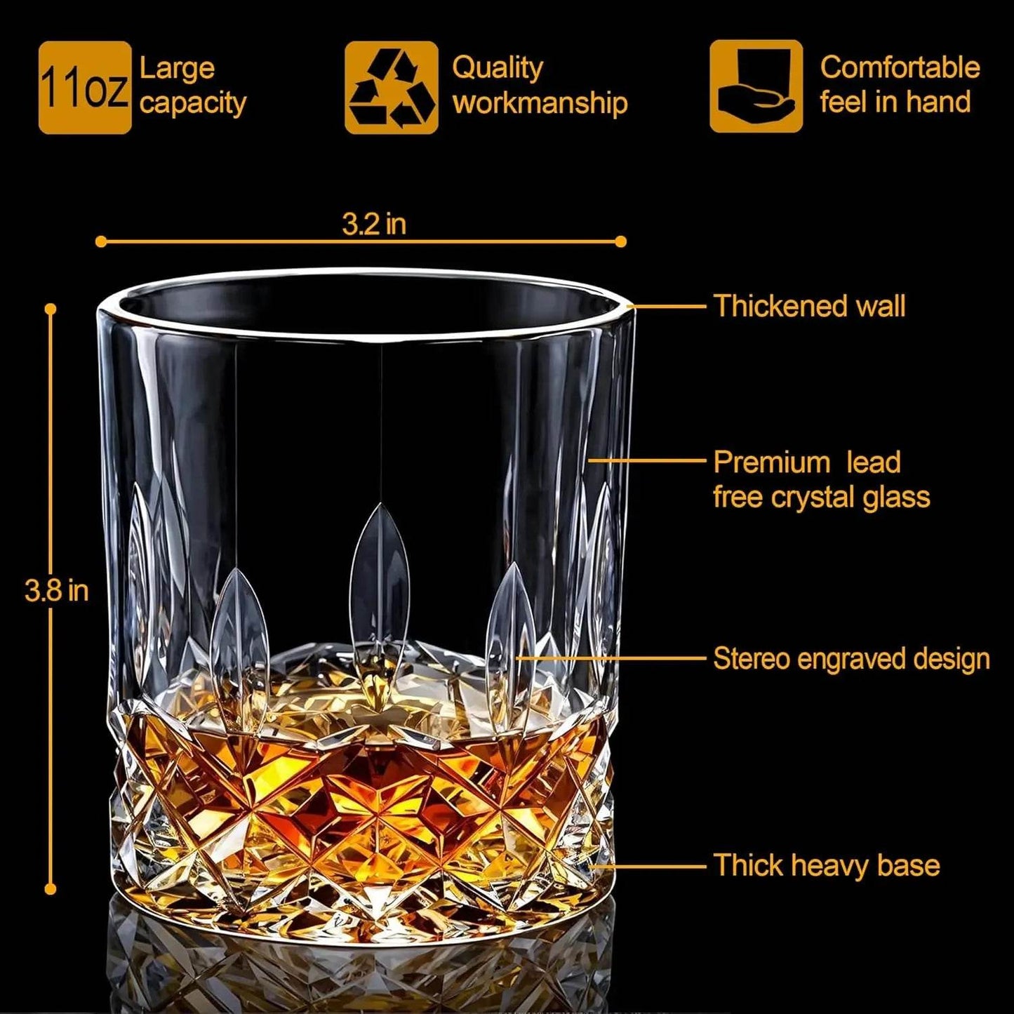 Cocktail Smoker Kit Whiskey Glass with Wooden Smoked Wood Hood Smoker For Drinks Kitchen Bar Accessories to Make Special Whiskey - P12 Hub Europe