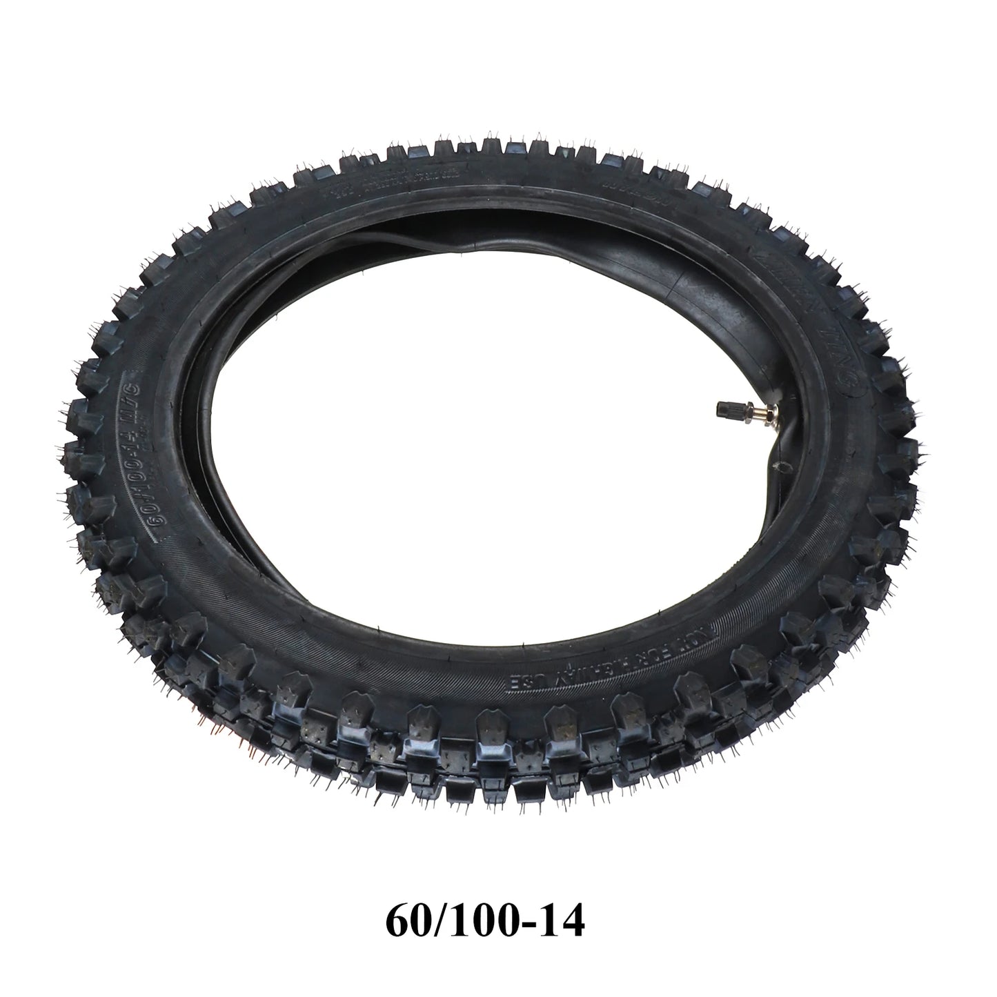 Off Road Tire 60/100-14 with Inner Tube 2.50-14 for Dirt Pit Bike Motocross Off Road Motorcycle 14 inch Front Wheel