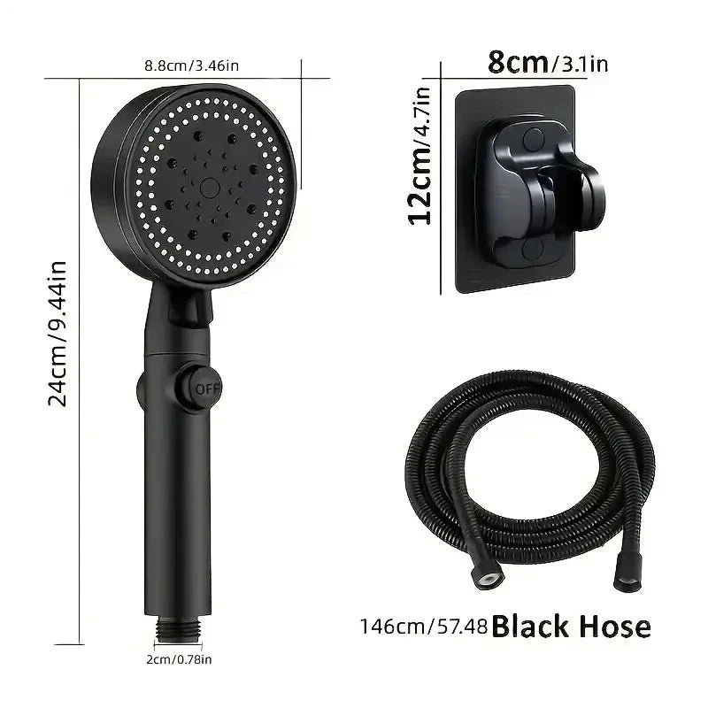 304 Stainless Steel Bathroom Shower Faucet Wall Mounted Triple Tub Faucet Hot and Cold Water Mixing Valve Faucet with G1/2 Inch