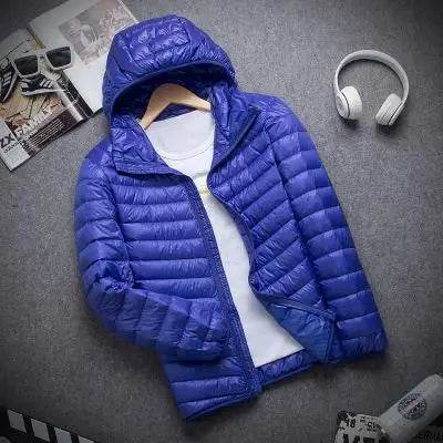 Men's Slim Hooded Down Jacket - P12 Hub Europe