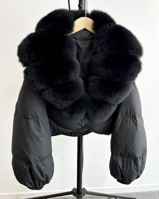 Luxury Fox Fur Down Parka - P12 Hub Europe