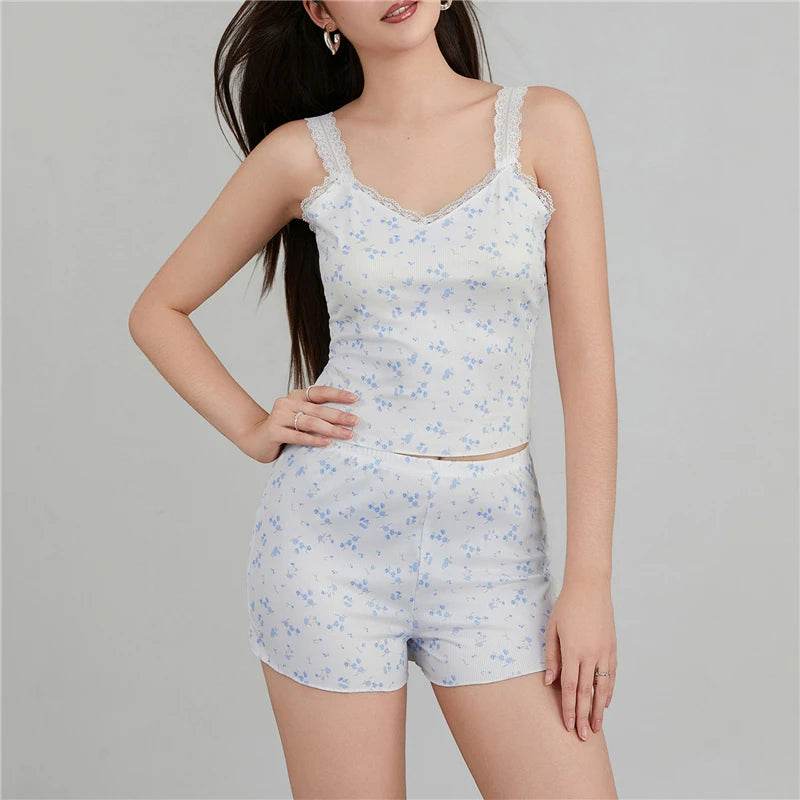 Sexy Lace Pajama Shorts Set - P12 Hub Europe