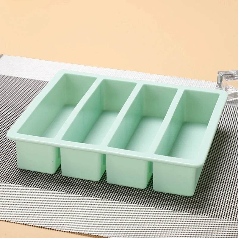 Strip-shap Ice Cube Trays Giant Silicone Ice Cubes Square Tray Mold Non-toxic Durable Wine Ice Cube Easy-Release Ice Cube Molds - P12 Hub Europe