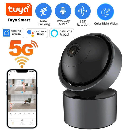 Camera 5MP 5G WiFi PTZ AI Human Detect, Track, Color Night - P12 Hub Europe