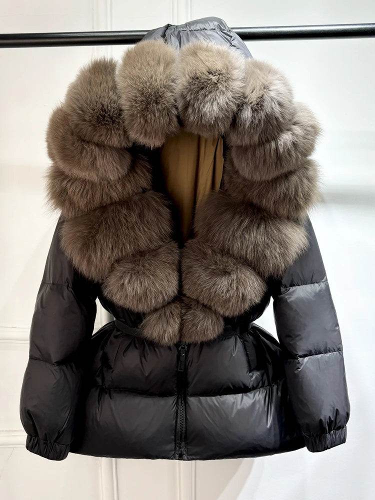 Fox Fur Down Puffer Parka - P12 Hub Europe