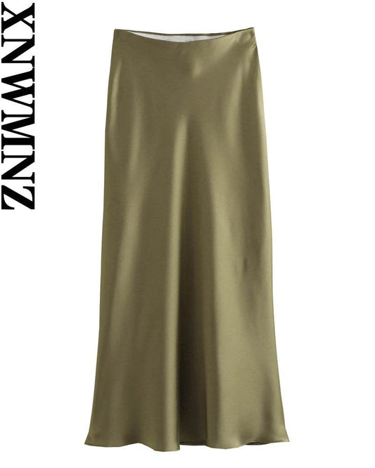 Women's Flowing Satin Midi - P12 Hub Europe