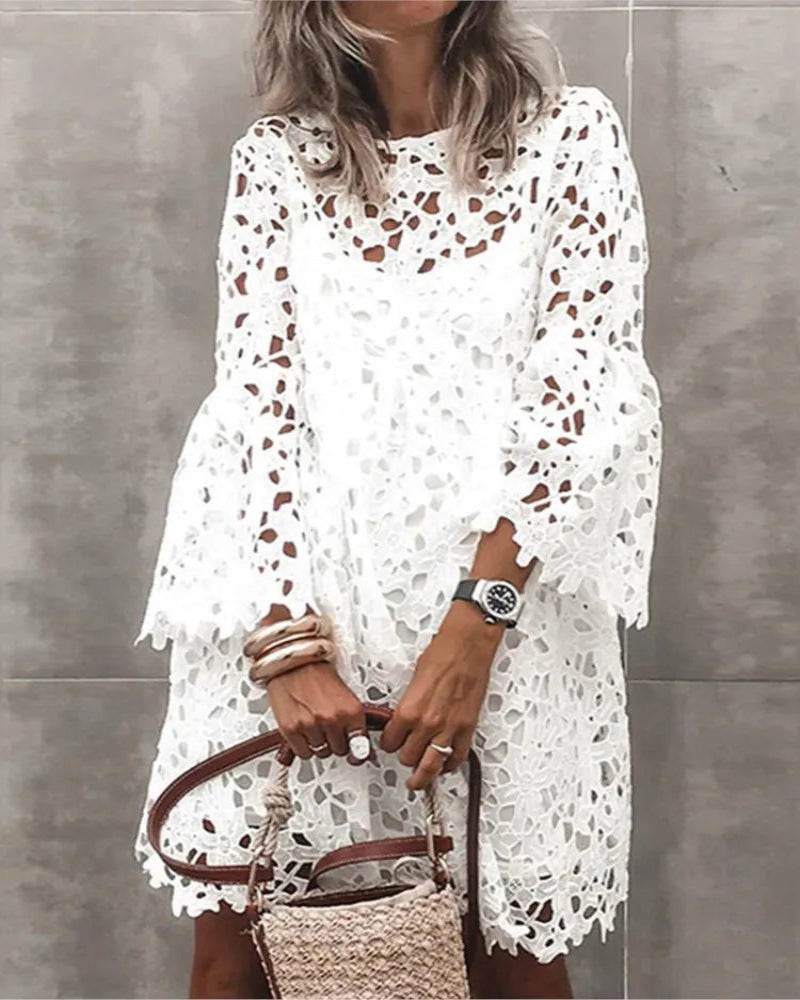 Ethnic Lace Knee Dress - P12 Hub Europe