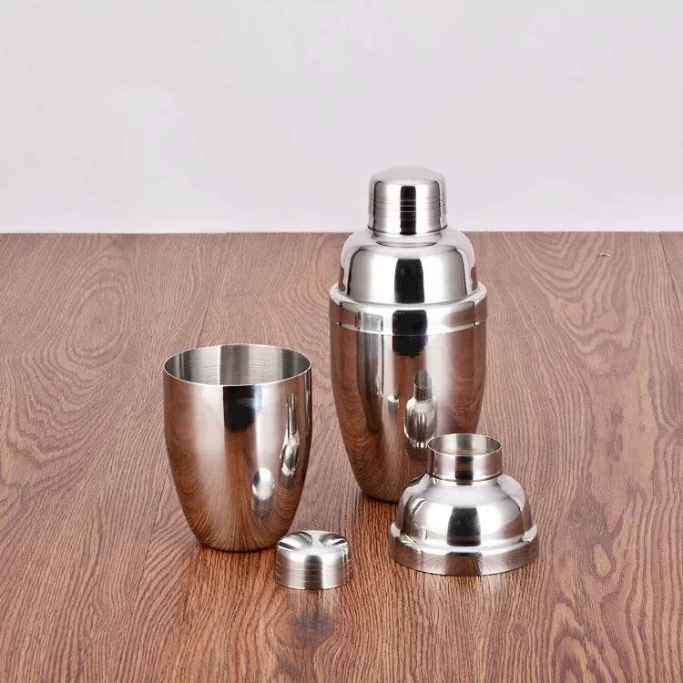 1Pcs 250/350/550/750ml Stainless Steel Cocktail Shaker Cocktail Mixer Wine Martini Drinking Boston Style Shaker Party Bar Tools - P12 Hub Europe