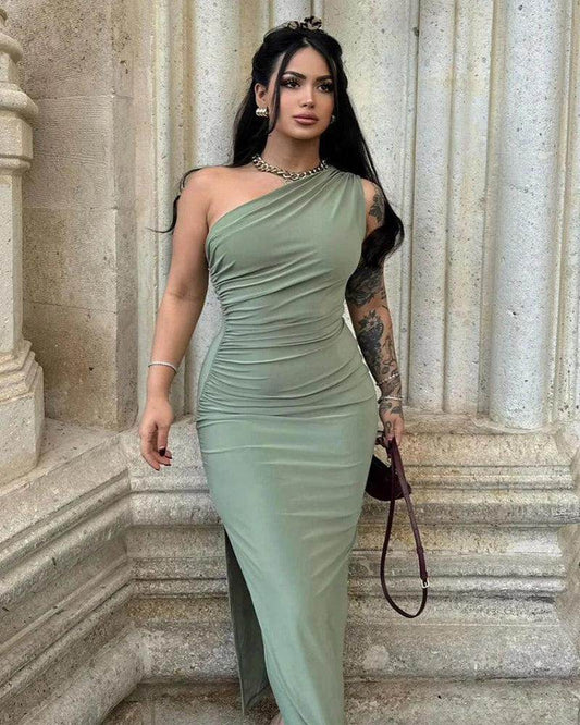 Split Backless Maxi Dress Sleeveless Slim Party - P12 Hub Europe