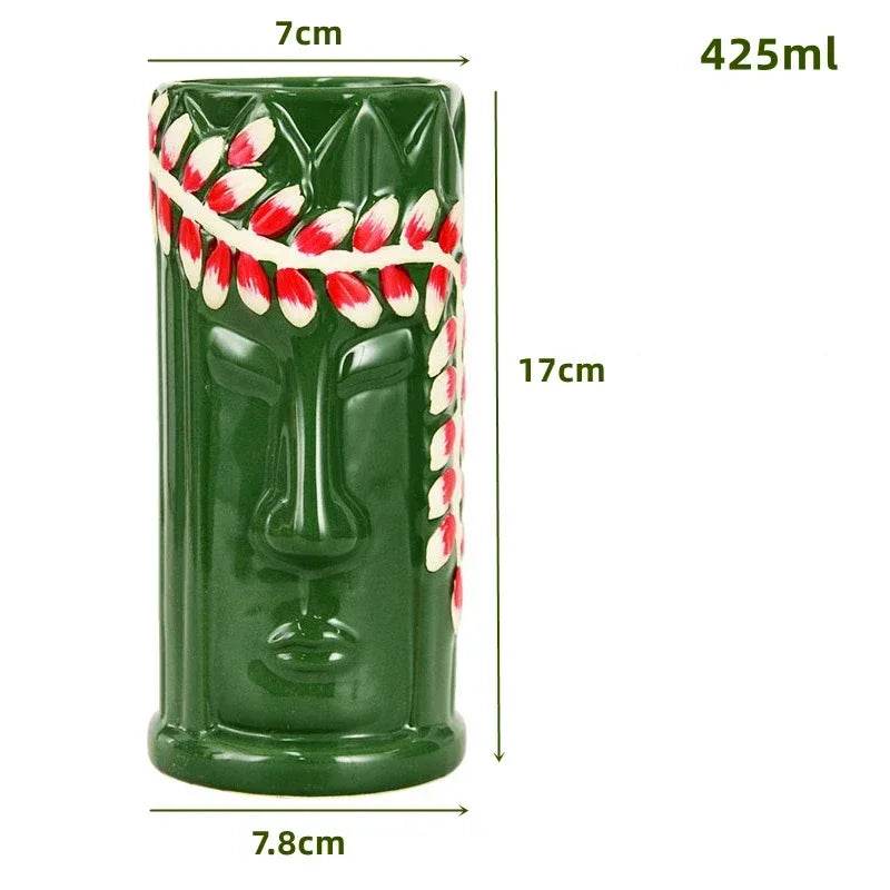 60 Types Ceramic Hawaii Tiki Mugs Creative Cocktail Glasses Beer Glass Martini Glasses Wine Glass Funny Cup Gift for Men - P12 Hub Europe