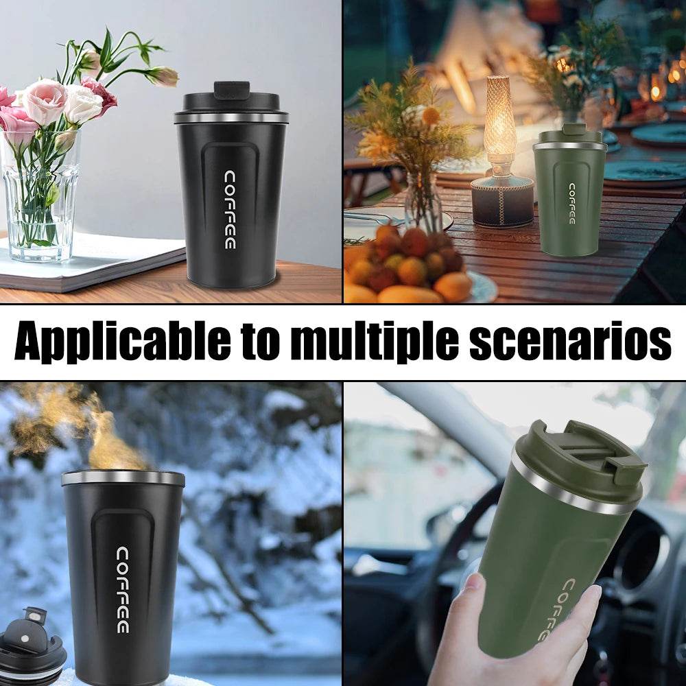 Leak-Proof Stainless Steel Travel Mug - P12 Hub Europe