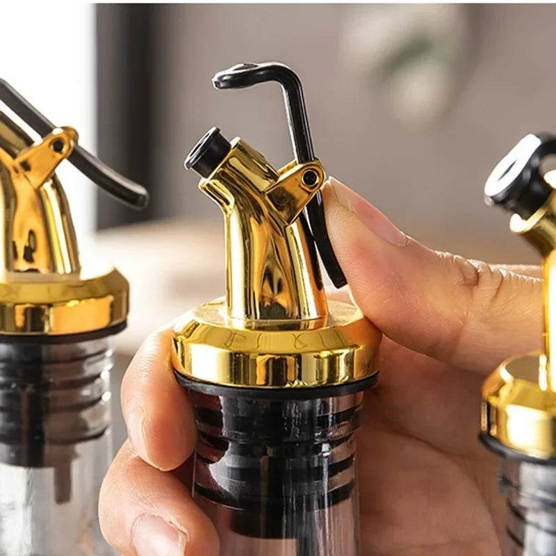 1/10x Oil Bottle Stopper Rubber Lock Plug Seal Leak-proof Food Grade Plastic Nozzle Sprayer Wine Vinegar Spouts Kitchen Tools - P12 Hub Europe
