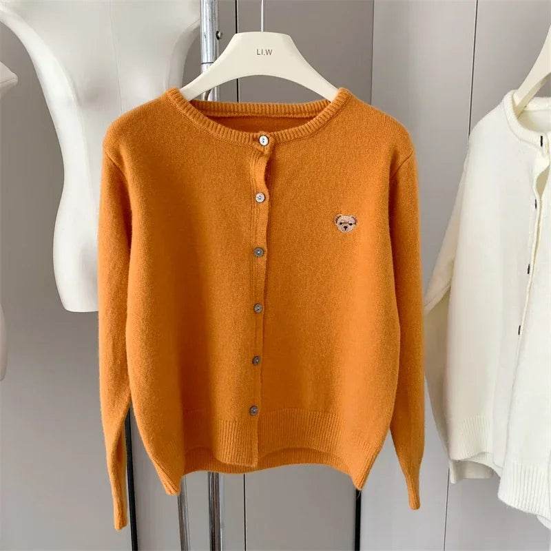 Cartoon Embroidery Cardigan - P12 Hub Europe