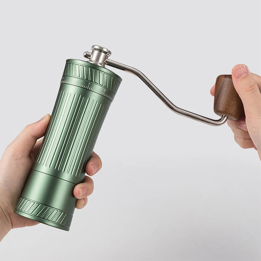 New Upgrade Manual Coffee Grinder with External Adjustment –CNC 420SS Ghost Tooth Burr for Espresso Pour Over Coffee Mill