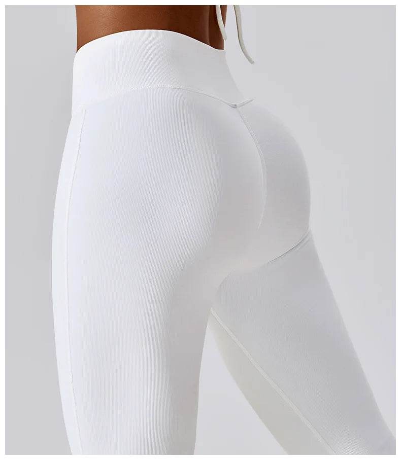 Women's High-Waist Flare Leggings - P12 Hub Europe