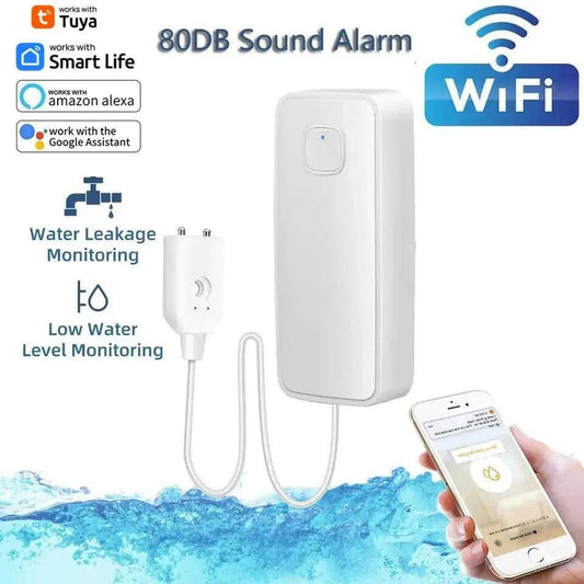 WiFi Water Leak Sensor 80dB Alarm | Remote Monitor - P12 Hub Europe