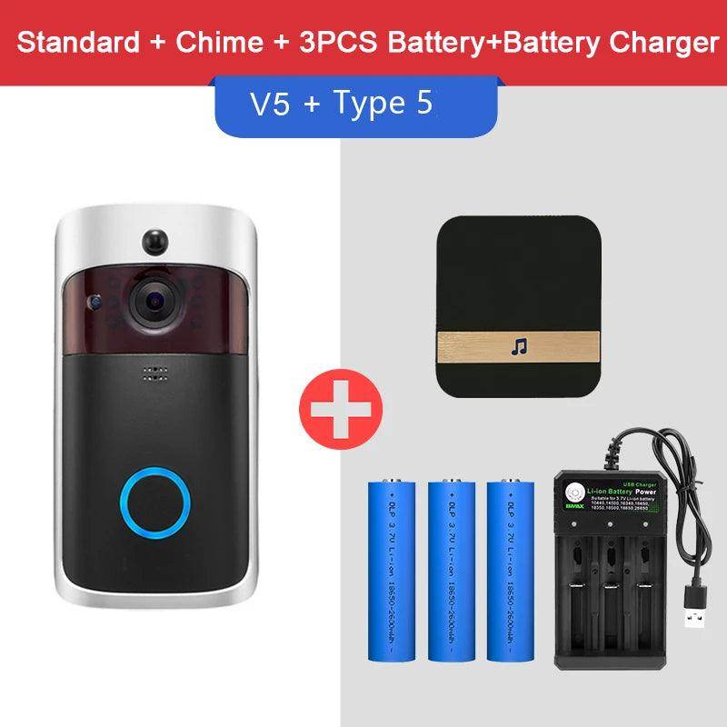Video Doorbell HD WiFi | Motion Detect, 2-Way Audio - P12 Hub Europe