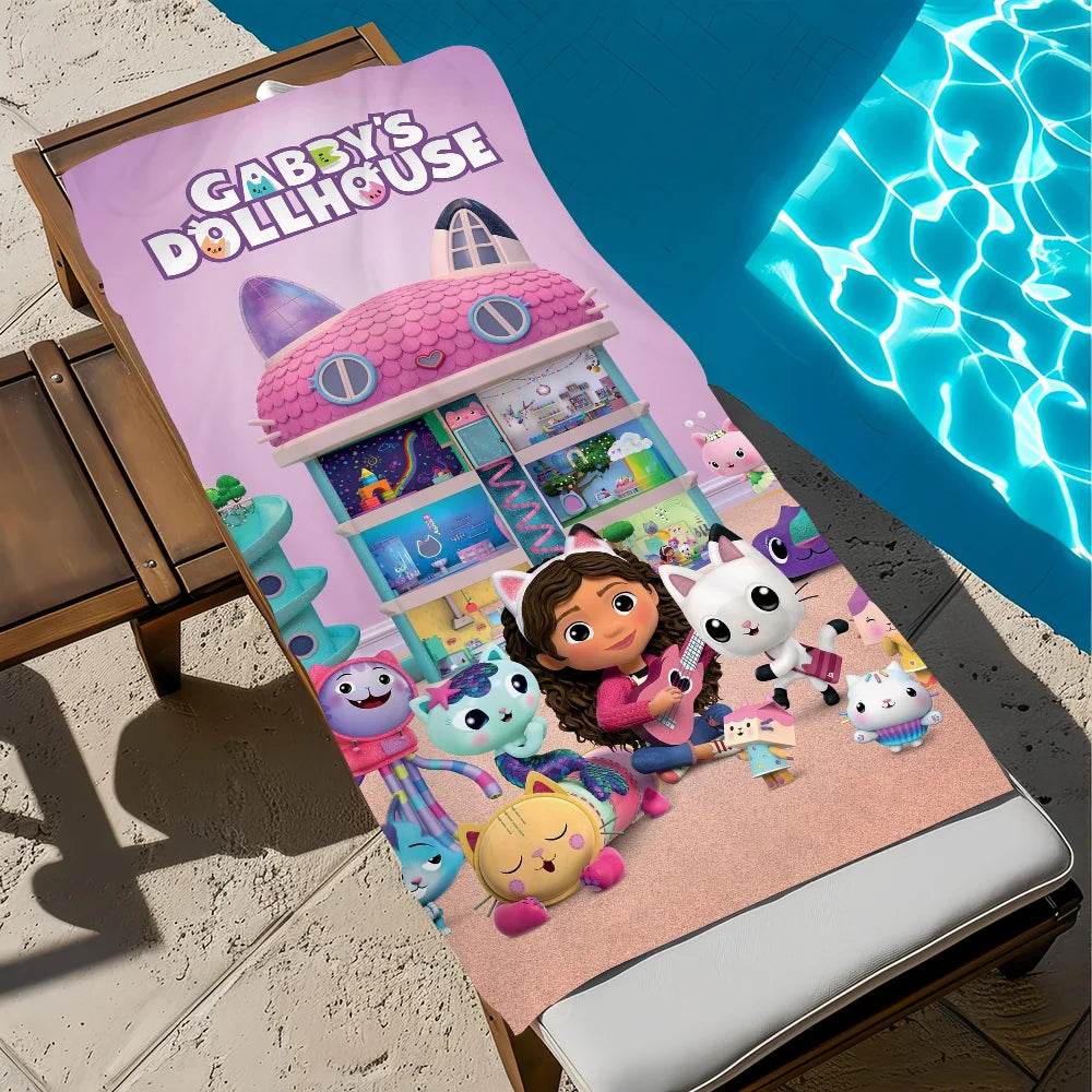 Towel Beach Quick Dry Cute G-Gabbys Pool Camping Towels Travel Dollhouse Soft Gift Cartoon Gym Shower Sports - P12 Hub Europe