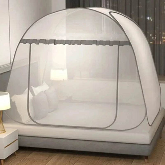Simple Yurt Mosquito Net Portable Camping Tent Single Double Bed Canopy For Adult Foldable Bunk Mesh Net Breathable Mosquito Net - P12 Hub Europe