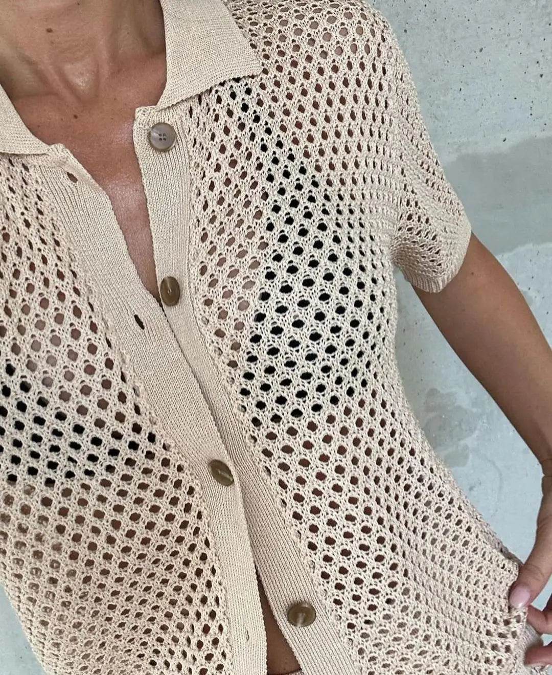 Summer Knitted Openwork Pant Set - P12 Hub Europe