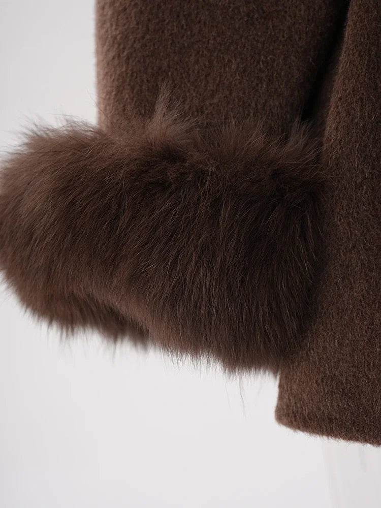 Fox Fur Wool Coat - P12 Hub Europe