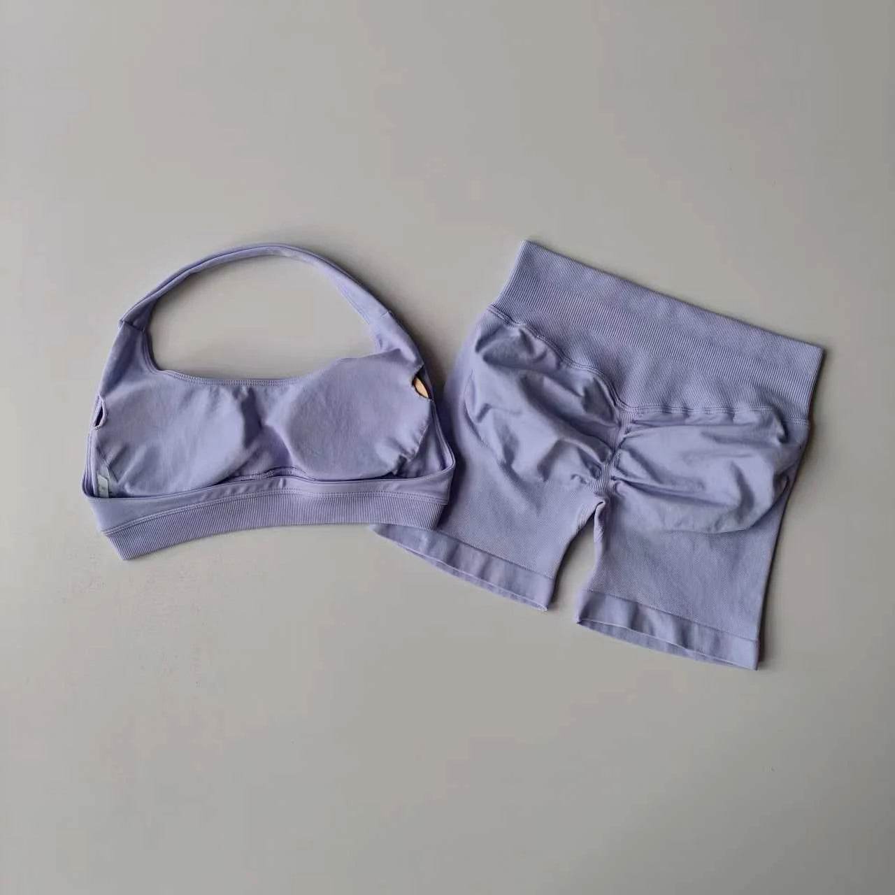 Seamless Halter Sports Shorts Set - P12 Hub Europe