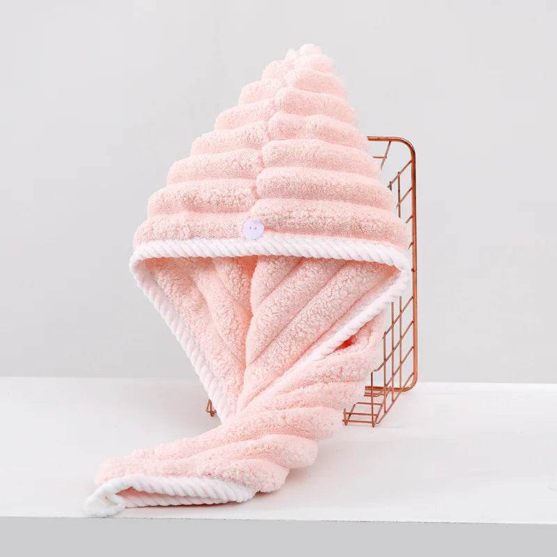 Dry Hair Cap for Women, Thickened and Super Absorbent Headscarf for Wiping Hair, Quick Drying Cap, Dry Hair Towel - P12 Hub Europe