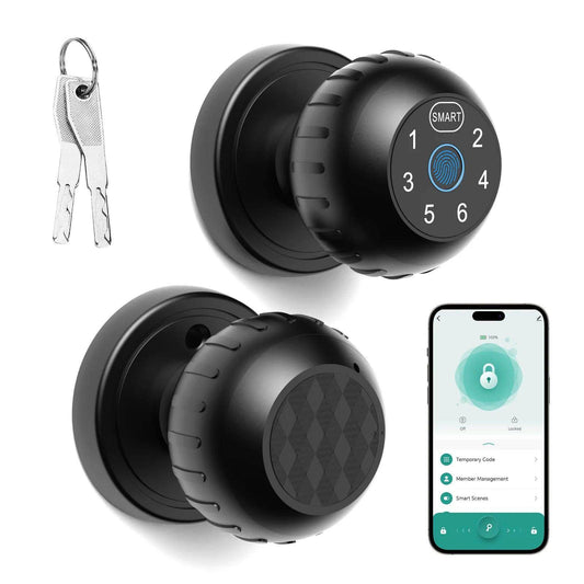 Fingerprint Door Lock | IP66, App, Keypad, Bluetooth, 30-50mm - P12 Hub Europe