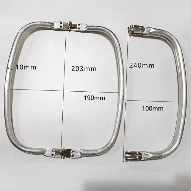 Deepeel 15-30cm Metal Internal Kiss Clasp Purse Frame Cloud Bag Rectangle Pipe Clamps Buckle DIY Handmade Bags Handles Accessory