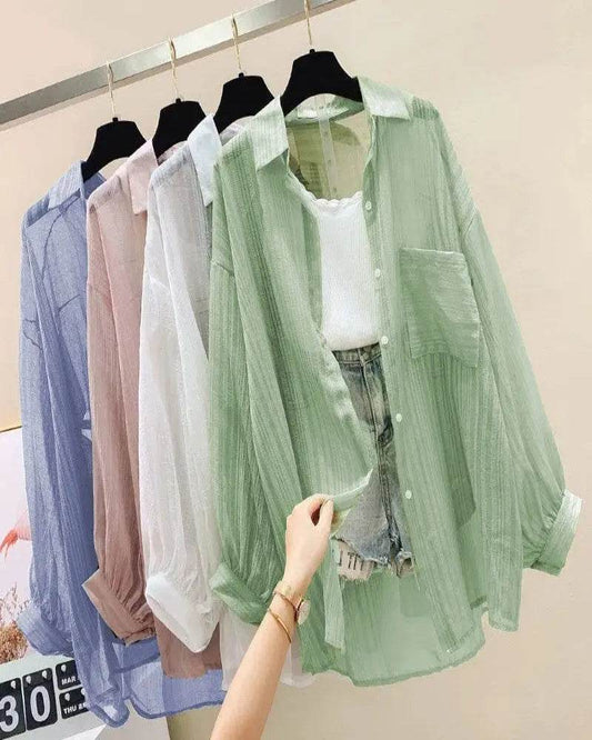 Women's Sheer Chiffon Summer Cardigan - P12 Hub Europe