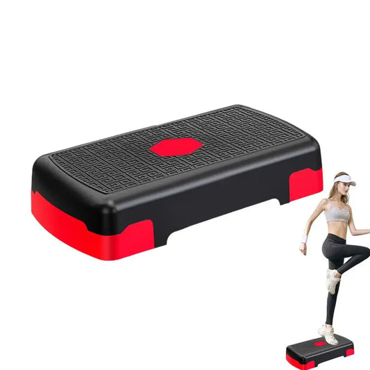 Exercise Step Aerobic Stepper Step Trainer Step Board With 3 Risers For Home Gym Cardio Strength & Training Exercise