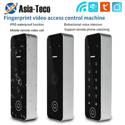 Door bell Intercom Fingerprint RFID 1080P, WiFi, IP65, App Control - P12 Hub Europe
