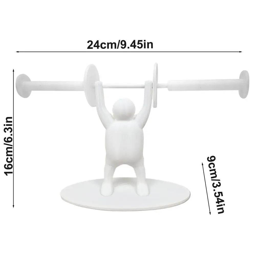 Weightlifting Figure Paper Towel Holder 3D Printing Decorative Bathroom Toilet Paper Stand Creative Tissue Roll Rack For Bedroom - P12 Hub Europe