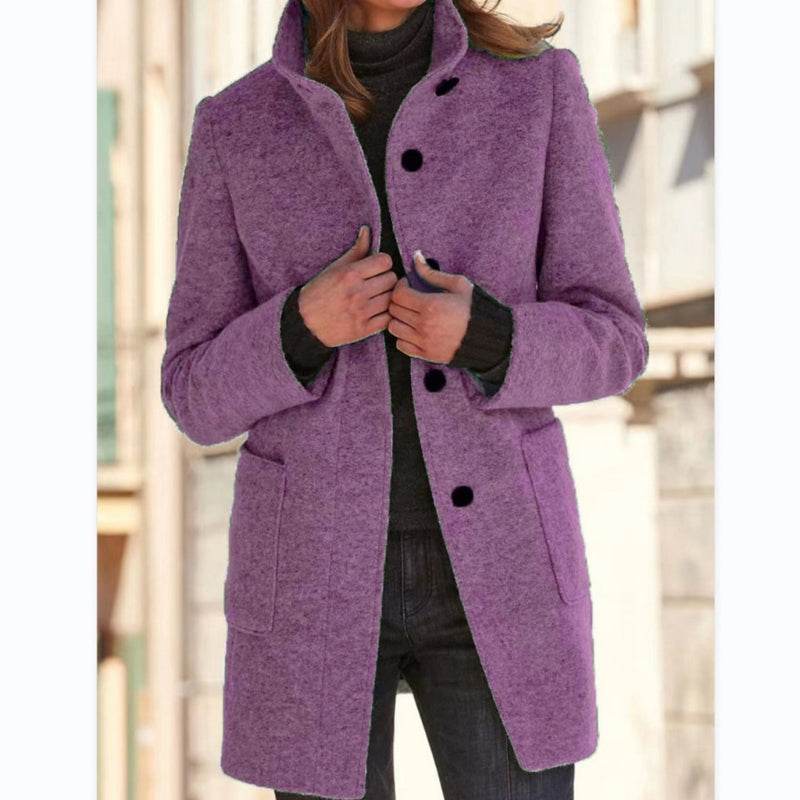 Warm Wool Blend Trench Coat - P12 Hub Europe