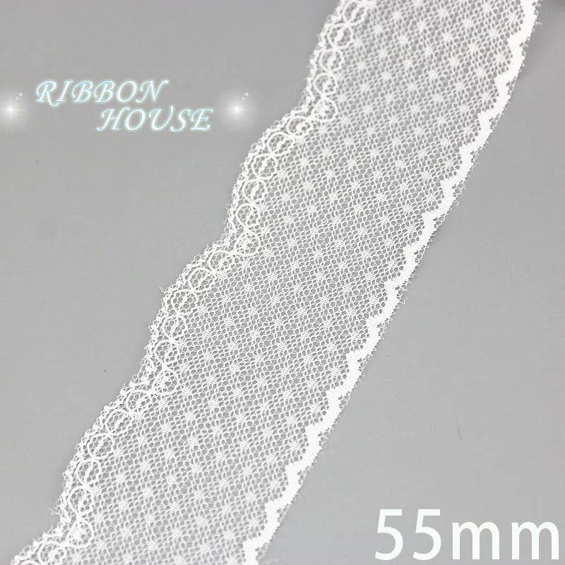 (5 yards/roll) white Lace ribbon fabric Webbing Decoration Lovely gift packing polyester Material - P12 Hub Europe
