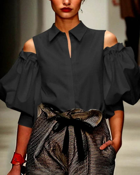 Modigirl Women's Cold Shoulder Blouse - P12 Hub Europe