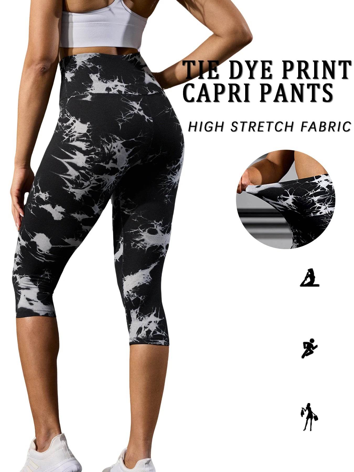 Women's High Waist Yoga Capris - P12 Hub Europe