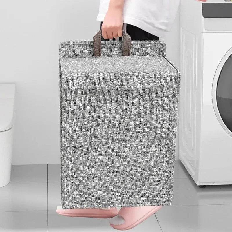 Foldable Adhesive Wall-Mounted Laundry Hamper - P12 Hub Europe
