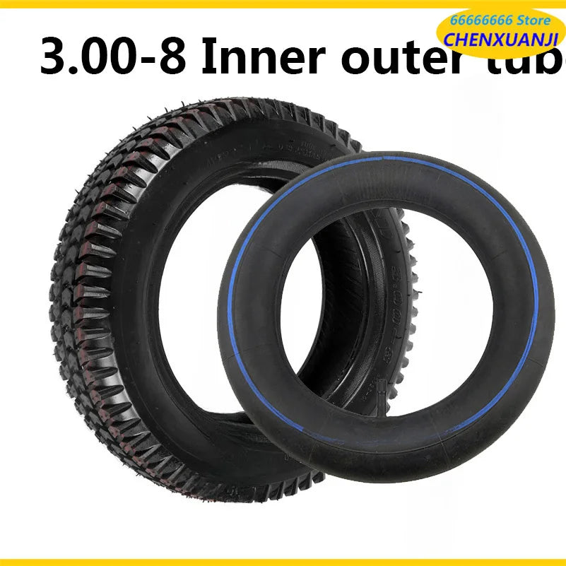3.00-8 / 300-8 Tire 4PR Tyre Fits Gas and Electric Scooters Warehouse Vehicles Mini Motorcycle