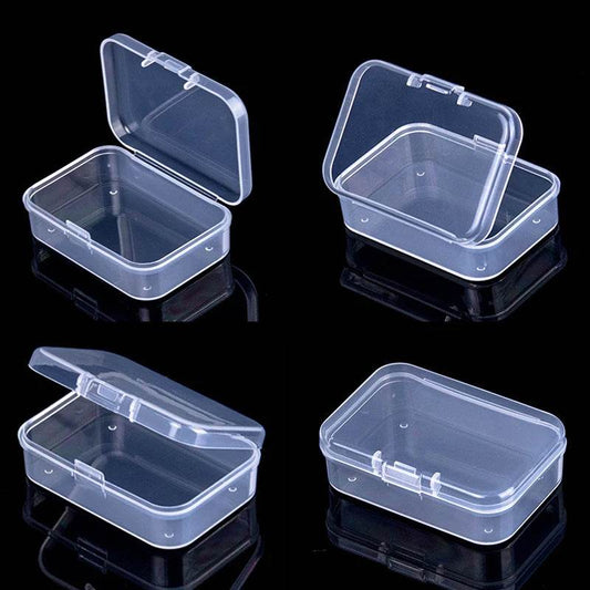 Mini Plastic Box Rectangular Box Translucent Box Packing Box Storage Box Dustproof Solid Strong Jewelry Storage Case Container - P12 Hub Europe