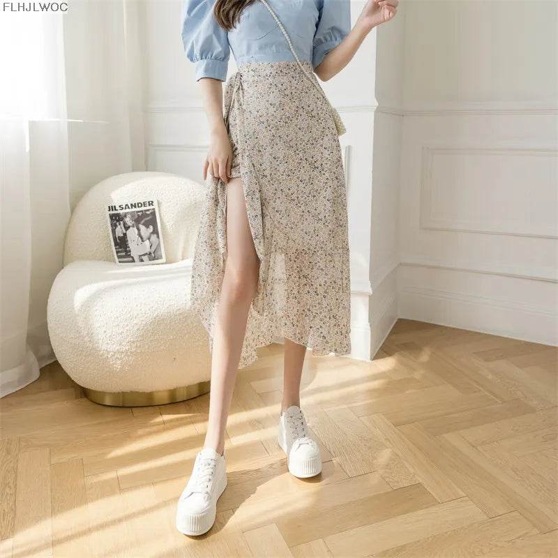 Women's Floral Lace-Up Dress - P12 Hub Europe